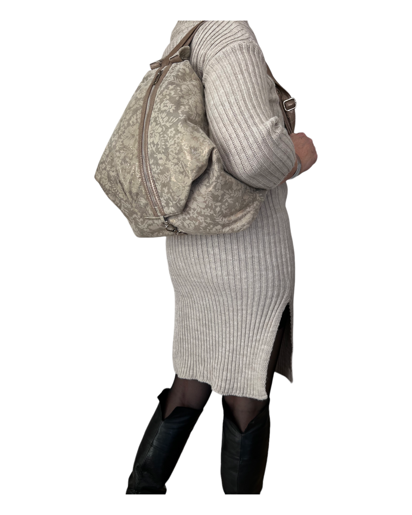 ATENNA Beige gold flowers No:101310