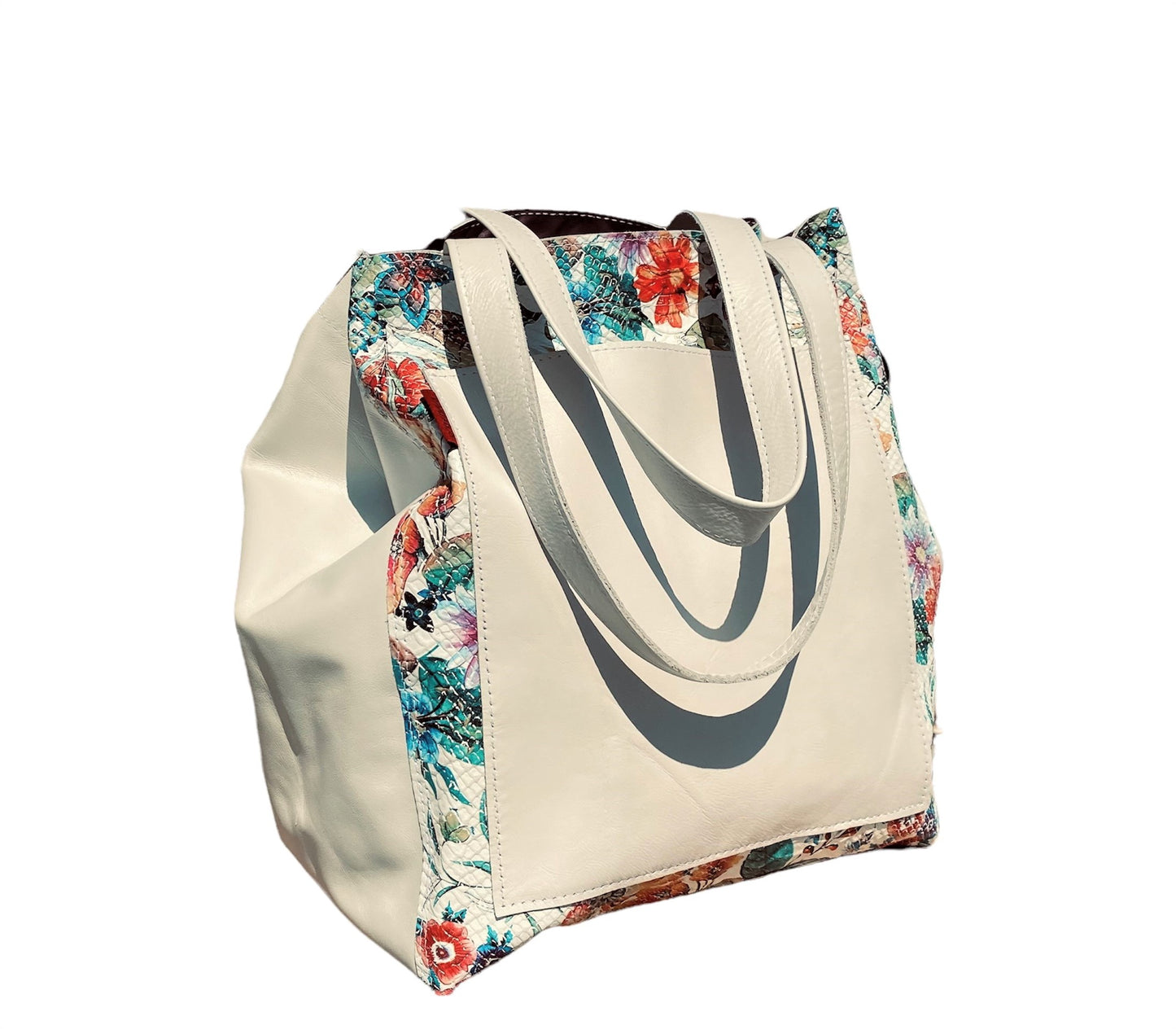 SHOPPER MC WHITE FLOWERS