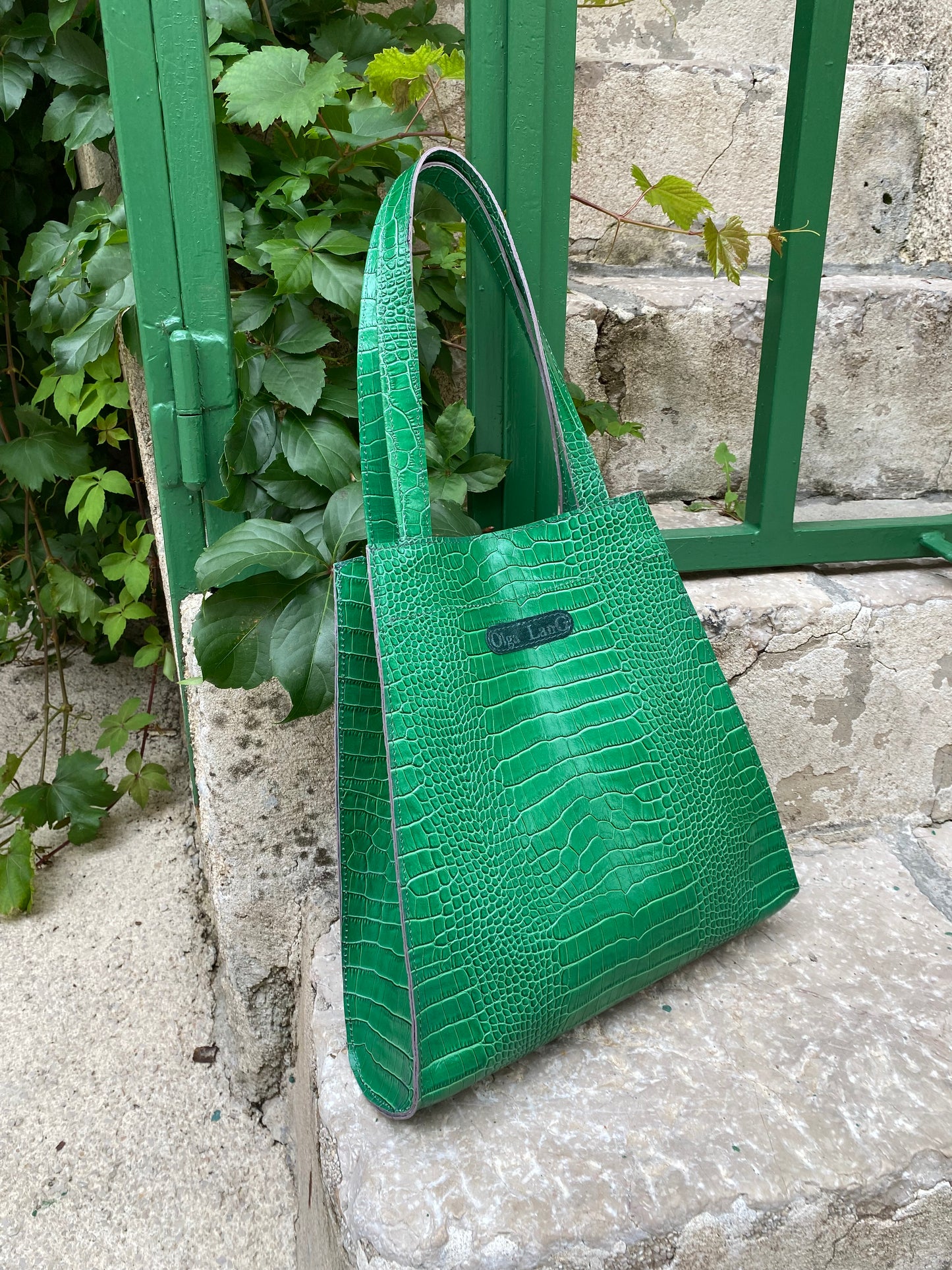 EMY L crocco green No: 80673