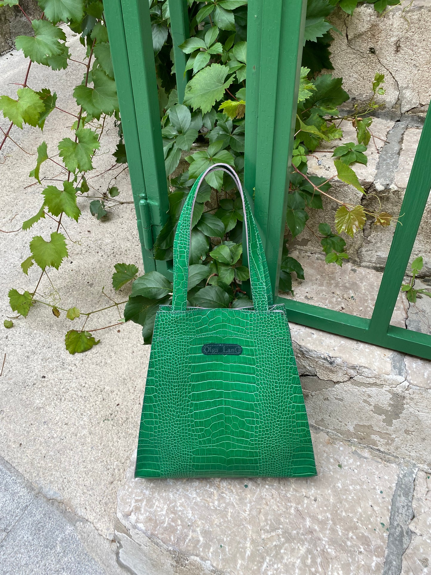 EMY L crocco green No: 80673